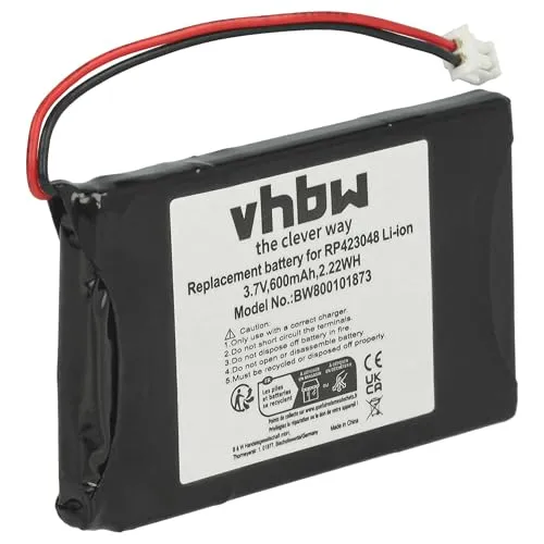 vhbw Akku kompatibel mit BT Verve 500, 500 Black, 500 SMS, 500 Red schnurlos Festnetz Telefon (600 mAh, 3,7 V, Li-Ion)