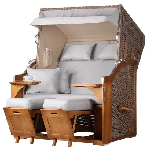 bene living Strandkorb Schleswig Pinie 2-Sitzer von bene living