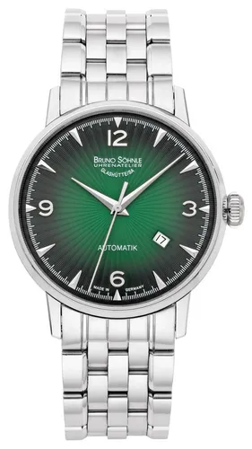 Bruno Söhnle Glashütte STUTTGART Automatik Big - Herren Armbanduhr - Armbanduhr für Herren mit elegantem Design, 50 m wasserdicht, Saphirglas und Datumsanzeige - ideal für stilbewusste Träger.