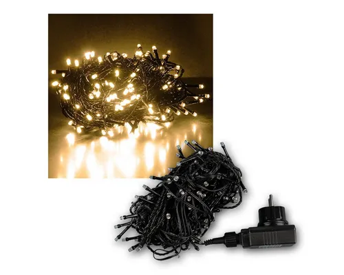 EGB LED-Lichterkette Microlichterkette 180 LEDs warmweiß, IP44, 13,5m