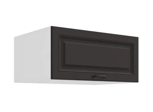 Küchen-Preisbombe Hochschrank Aufsatzschrank 80 cm STILO Grau + Weiss - Hochschrank Aufsatzschrank 80 cm für Küchenmodell STILO, mit eleganter grauer Front und weißem Korpus. Ideal für zusätzlichen Stauraum in der Küche.