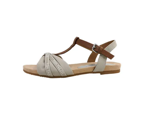 Tom Tailor Damen Sandale 5390220008, beige, 38 EU - Elegante Riemchensandale für Damen, ideal für Wanderungen und Freizeitaktivitäten, bietet Komfort und Stil.