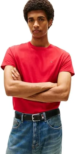 Tommy Jeans T-Shirt TJM ESSENTIAL SOLID TEE - Basic-Shirt für Männer mit Rundhalsausschnitt, weichem Material und klassischem Look – ideal für lässige Outfits und vielseitige Kombinationen.
