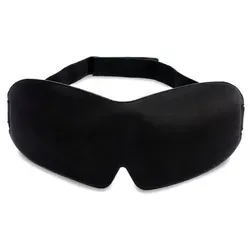 Intirilife Augenmaske in SCHWARZ – Ergonomisch Vorgeformte Unisex Schlafmaske für erholsamen Schlaf - Passgenau auf der Nase und mehr Platzfreiheit