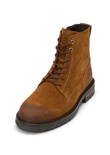 Marc O'Polo Stiefelette aus Velours-Rindleder in Braun (41 EU) - Elegante Stiefelette aus hochwertigem Velours-Rindleder, mit praktischem Reißverschluss und bequemem Blockabsatz – ideal für stilvolle Auftritte.