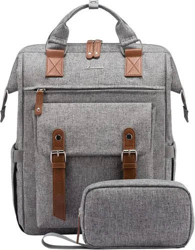LOVEVOOK Großer Damen Rucksack für 17 Zoll Laptops – Waterproof Schwarz