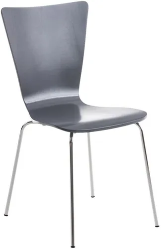 furnicato Besucherstuhl Aaron 84x43x50 cm grau (1 St)
