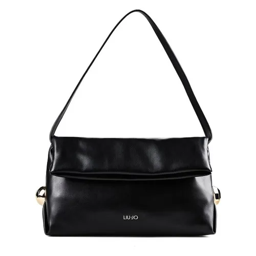 Liu Jo Riccy Schultertasche 30 cm schwarz TAS069804 - Elegante Liu Jo Riccy Schultertasche in Schwarz, ideal für den täglichen Gebrauch. Hergestellt aus hochwertigem Polyurethan, bietet sie eine leichte und strapazierfähige Struktur. Mit praktischem Magnetverschluss und sicherem Innenfach für Wertsachen.