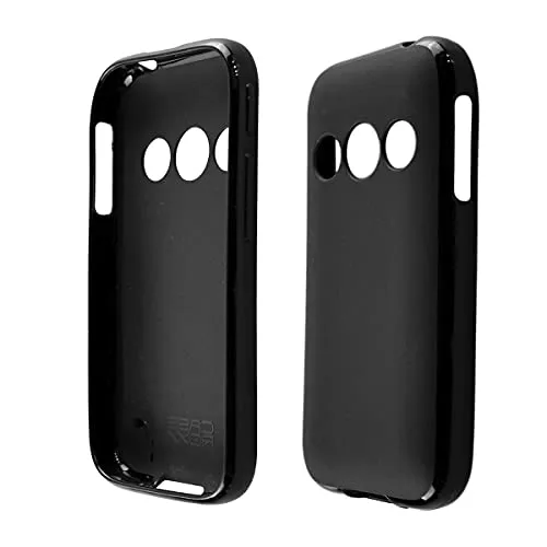 caseroxx Schutzhülle für Alcatel 2019G / 2020X in schwarz – Flexibles TPU-Case aus stoßfestem Gummi, passgenaue Handy-Tasche mit Kantenschutz & rutschfestem Grip