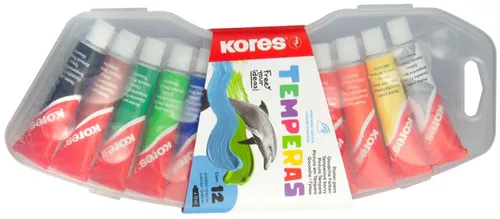 Kores Temperafarbe 'Temperas', 12er Kunststoffetui