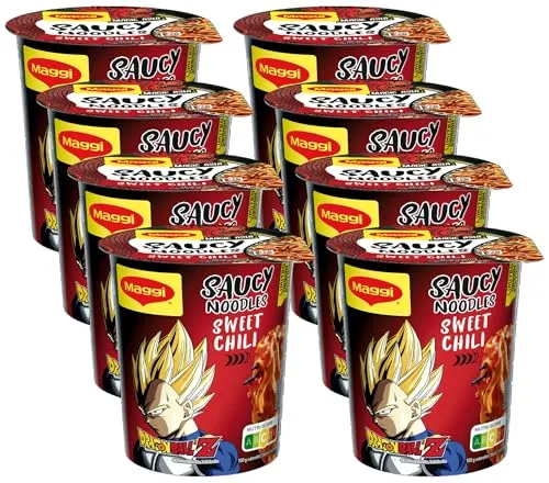 Maggi Magic Asia Saucy Noodles Sweet Chili, 8er Pack