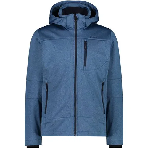 CMP Softshelljacke Blau, Größe 52 für Herren - Funktionsjacke mit ClimaProtect-Technologie: wasserdicht, atmungsaktiv und winddicht - ideal für alle Outdoor-Aktivitäten.