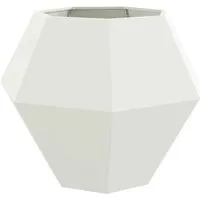 vidaXL Pflanzkübel Weiß 100x100x80 cm aus robustem Stahl - Robuster Pflanzkübel aus hochwertigem Stahl, ideal für Gärten und Terrassen. Das elegante Design bietet Platz für verschiedene Pflanzen und sorgt für eine stilvolle Aufwertung deines Außenbereichs.