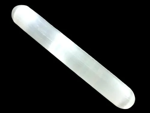 Steinfixx - Großer handgeschnitzter, polierter 15 cm langer Massagestab - Runde glatte Enden - perfekt für jede Massage oder Meditation