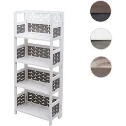 Mendler Regal HWC-K86, klappbares Wohnregal mit 4 Ablagen