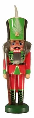 Rudolphs Schatzkiste Nussknacker Soldat rot Höhe 26cm NEU Weihnachten Seiffen Nutcracker Nüsse Erzgebirge Winter Dekoration Holzkunst Holz Weihnachtsmann Christmas Walnuss