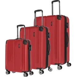 Travelite Kofferset 3-teilig Hartschale L/M/S - Koffer-Set mit 4 Rollen und kratzfester Oberfläche, ideal für sicheres Reisen. Größe S als Handgepäck und TSA Schloss für optimale Sicherheit.