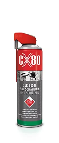 CX80 | 500ml Reparatur- und Konservierungsmittel mit TEFLON™ | Hochwertiges Multifunktionsspray für Industrie & Alltag | Schmiermittel, Trennmittel & Schutz für Fahrrad, Metall, Kunststoff