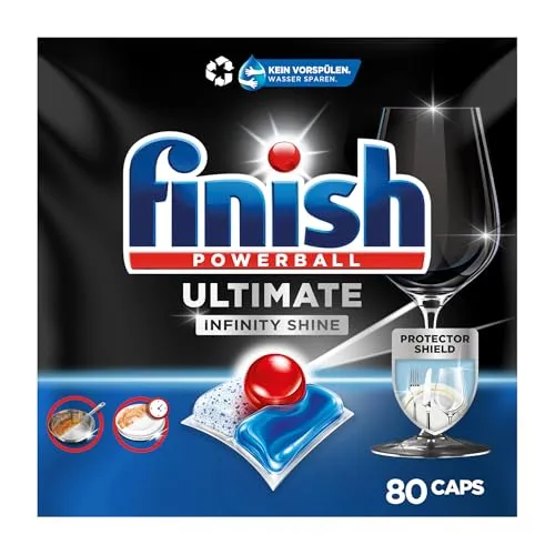 Produktbild Finish Ultimate Infinity Shine Spülmaschinentabs – 80 Geschirrspültabs für perfekten Glanz