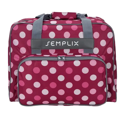Semplix Nähmaschinentasche Polka Dots (Beere/Rosa) von Semplix