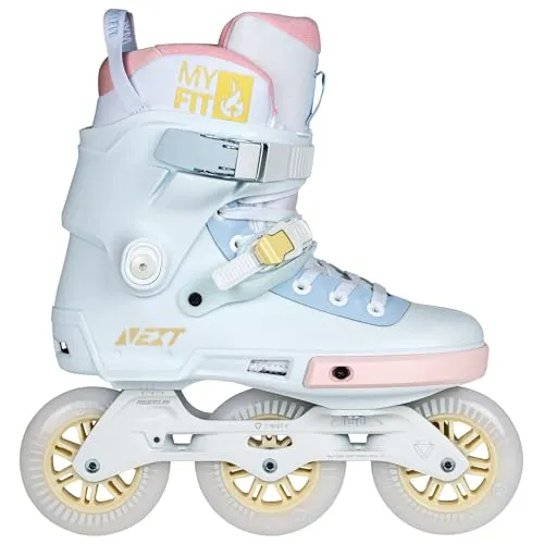 POWERSLIDE NEXT 100 Inline Skate 2025 pastel - 40-41 - Fitness Skates mit anpassbarem MYFIT Recall Dual-Fit-Innenschuh für optimalen Komfort und Unterstützung, ideal für urbane Skating-Abenteuer.