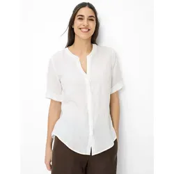 Brax Damen Bluse Style VERI in Weiß, Gr. 38 - Elegante Damenbluse aus hochwertigem Leinen, ideal für warme Tage. Bequem und vielseitig kombinierbar für jeden Anlass.