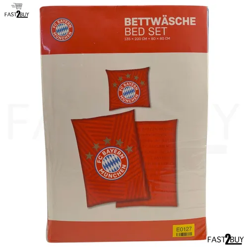 FC Bayern München Bettwäsche Logo 5 Sterne