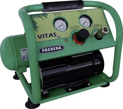Prebena Druckluft-Kompressor Vitas 45 4l 10 bar - Kompressoren mit 4L Tank und 10 bar Druck, ideal für präzise Druckluftanwendungen und handliche Nutzung im Heimwerkerbereich.