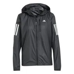 adidas OWN THE RUN Funktionsjacke Damen - Schwarz, Größe M - Leichte Laufjacke mit WIND.RDY-Technologie für optimalen Schutz vor Wind und Wetter; atmungsaktiv und ideal für sportliche Aktivitäten im Freien.