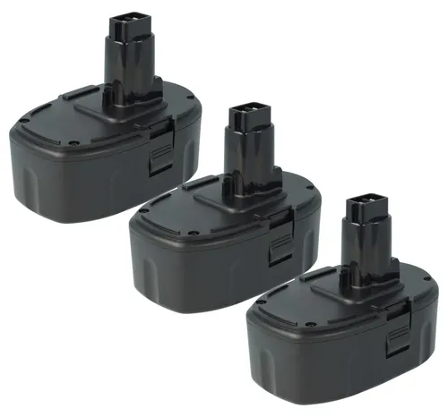 vhbw 3x Akku kompatibel mit Dewalt DW936, DW936K, DW934K2H, DW934K-2, DW934K2, DW933K, DW934, DW932, DW933, DW929 Werkzeug (3000 mAh, Li-Ion, 18 V)