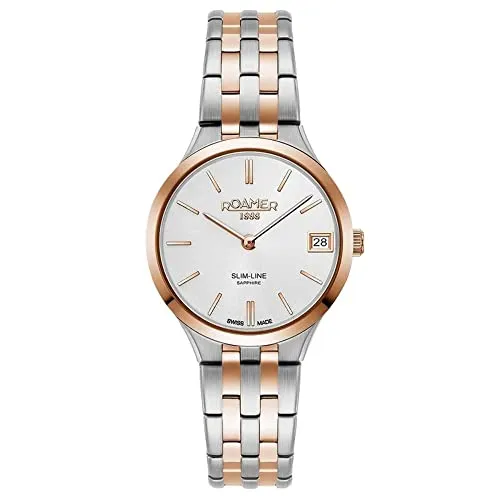 Roamer Ladies Two Tone Slim-Line Classic Watch 512857 49 15 20