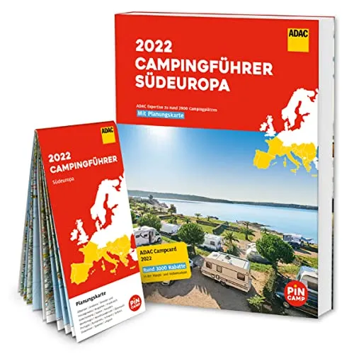 ADAC Campingführer Südeuropa 2022: Mit Gutscheincode: 1 Jahr PINCAMP Camping App kostenlos (Wert: 11,99 €)