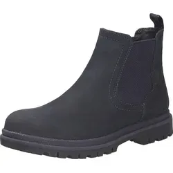 TAMARIS Chelseaboots Damen, Gr. 42, navy - Wanderschuhe aus hochwertigem Nubukleder mit elastischem Einsatz für optimalen Tragekomfort. Ideal für casual Looks mit einem Blockabsatz von 3,5 cm.