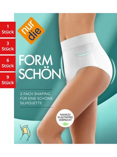 Nur Die Maxislip Formschön Damen Maxi-Slip Unterwäsche (6er Pack, Größe 44-46) - Bequeme und elegante Maxi-Slips für Damen in klassischem Weiß. Hergestellt aus hochwertigem Material für optimalen Tragekomfort und einfach in der Maschinenwäsche.