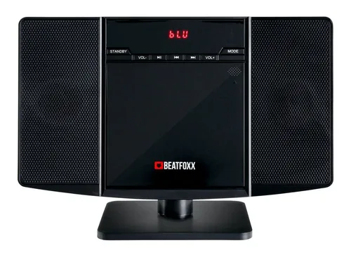 Beatfoxx MCD-60 - Vertikal Stereoanlage mit CD MP3-Player, USB-Slot und Bluetooth, platzsparendes Design und inklusive Fernbedienung