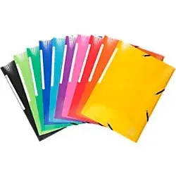 Exacompta 55829E Sammelmappe mit Gummizug - Hefter & Mappen: 25x Maxi Kapazität Sammelmappe aus robustem Colorspan-Karton, ideal für DIN A4 Unterlagen und perfekt für Ordnung im Büro.