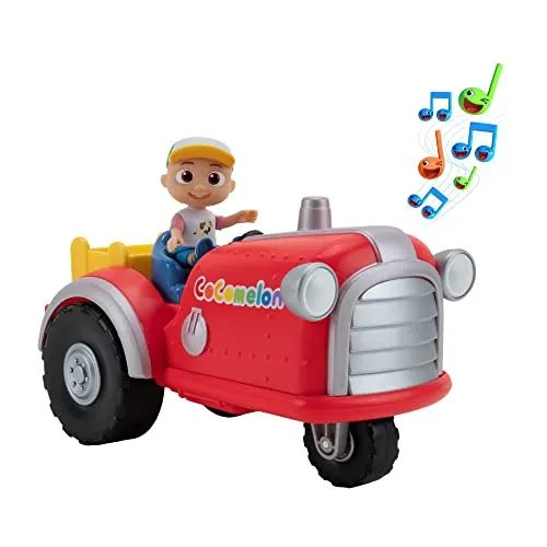 CoComelon CMW0140 Mitsing-Traktor mit Musik und exklusiver JJ Spielfigur, offizielle deutsche Sprachversion, für Kinder ab 2 Jahren