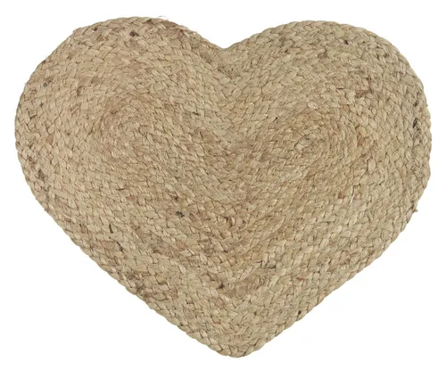 Ib Laursen Platzset Platzmatte Tischmatte Tischset Platzset Herzform Jute Natur Laursen