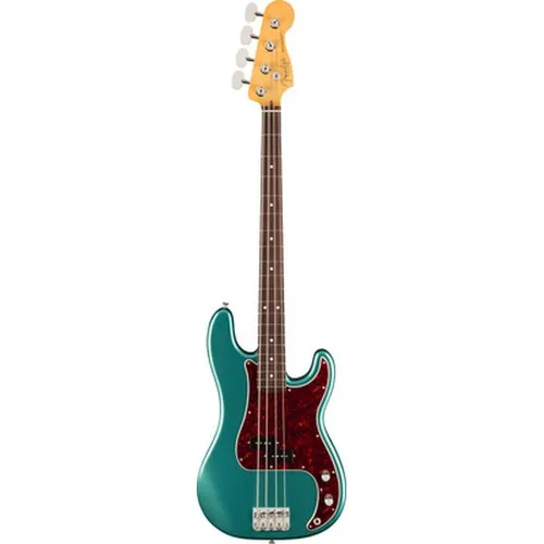 Fender Am Pro Clsc P-Bass RW FSGM - P-Bass mit Faded Sherwood Green Metallic Finish, ideal für professionelle Musiker; ausgestattet mit einem Coastline '60 Split Single-Coil Tonabnehmer für authentischen Sound.