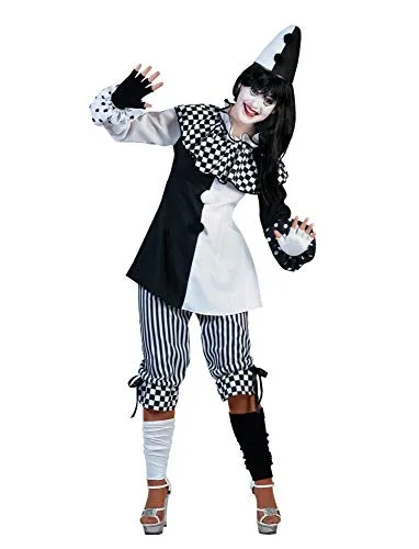 Pierro's Kostüm Harlekin Dame Clown