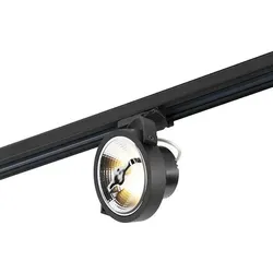 Schwarzer Schienenstrahler Für 3-phasen-schiene Gu10 111cm - 3-phasen-experte