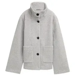 TOM TAILOR Damen 1046601 Jacke, Silver Grey Melange, XL - Funktionsjacke für Damen von Tom Tailor mit optimaler Passform und hohem Tragekomfort, ideal für aktive Tage.