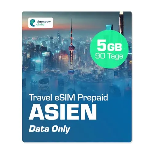 Simmetry Asia Daten eSIM 5GB von simmetry