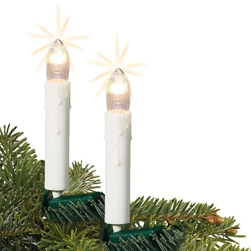 hellum Lichterkette Kerzen Weihnachtsbaum in weiß von Hellum
