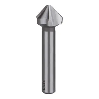 RUKO Kegelsenker DIN 335C 90Grad D.13,4mm HSS Z.3 Schaft-D.8mm - Präziser Kegelsenker mit einem Durchmesser von 13,4 mm, ideal für präzise Bohrarbeiten. Hochwertiger HSS-Stahl für Langlebigkeit und Effizienz im Handwerk.