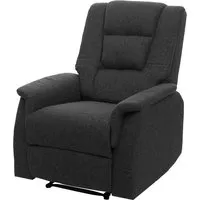 Fernsehsessel MCW-F23, Relaxsessel in Grau - Stoff/Textil Relaxsessel 102x79x96cm, ideal für entspannte Fernsehabende, optional mit Massage- und Wärmefunktion erhältlich.