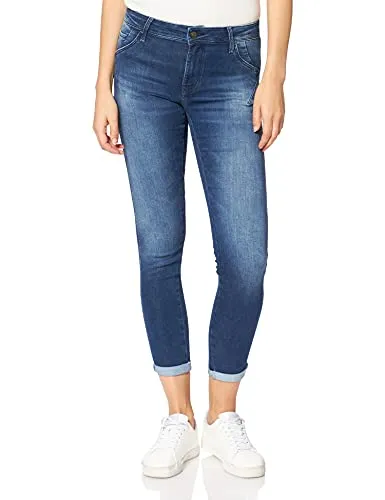 Mavi Damen Lexy-10734 Jeans, Dark Sporty 29244, 30W - Damen-Jeanshose im Used Look mit Push-Up-Effekt. Super Skinny Fit und hoher Stretchanteil für maximalen Komfort. Ideal für sportliche Outfits mit Sneakern oder eleganten Looks mit High Heels.