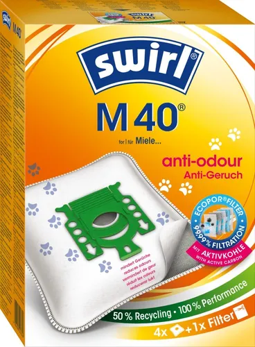 SWIRL Staubsaugerbeutel M 40 Anti Odour von Swirl