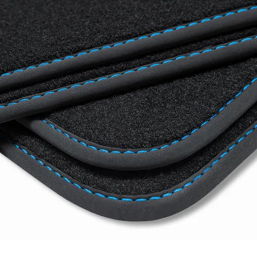 teileplus24 Auto-Fußmatten V251 Velours für VW Golf 4 Variant Limo 1997-2003 - Hochwertige Velours Automatten in Blau, passgenau und schützend für Ihren VW Golf 4 - ideal für einen sauberen Innenraum.