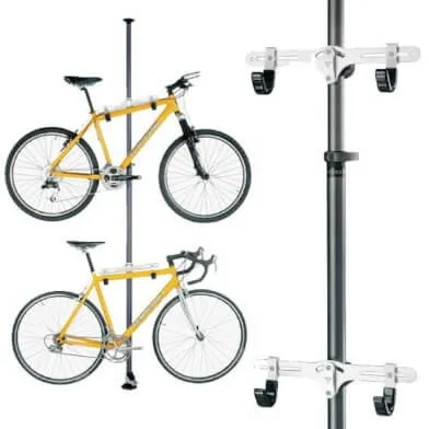 TOPEAK Dual Touch Fahrradständer - Eleganter Multi-Bike-Ständer - Sport: Hält bis zu vier Fahrräder mit robustem Aluminiumdesign, ideal für Garage oder Innenbereich. Höhenverstellbar bis 320 cm für optimale Anpassung.